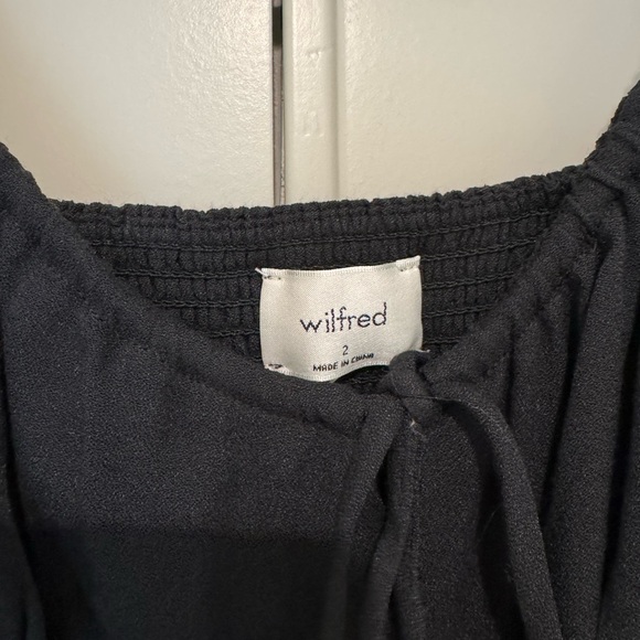 Aritzia Wilfred bellow dress midi in black size 2 - Picture 6 of 6